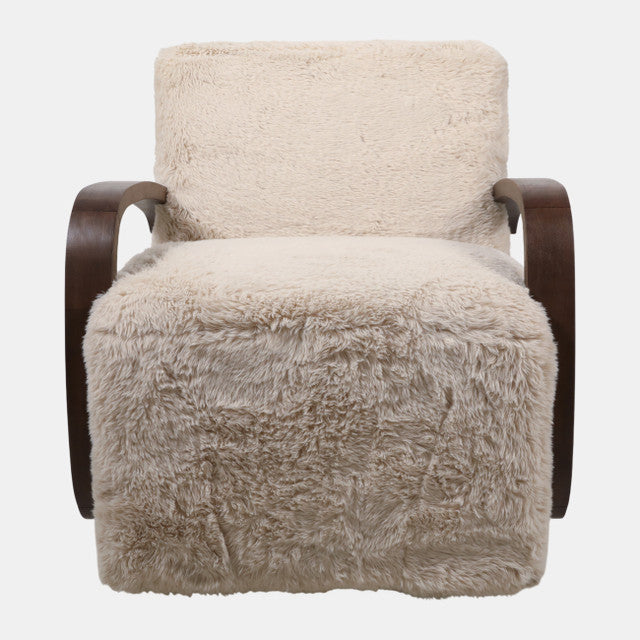 Faux Fur Accent Chair
