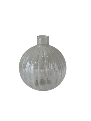 Round Clear Glass Vase