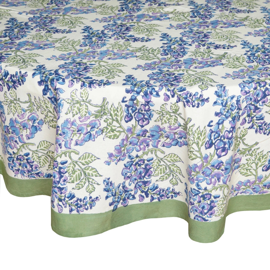 Westeria Blue & Green Tablecloth