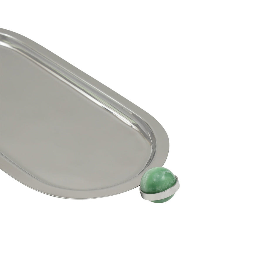 Hyaline Green Oval Tray