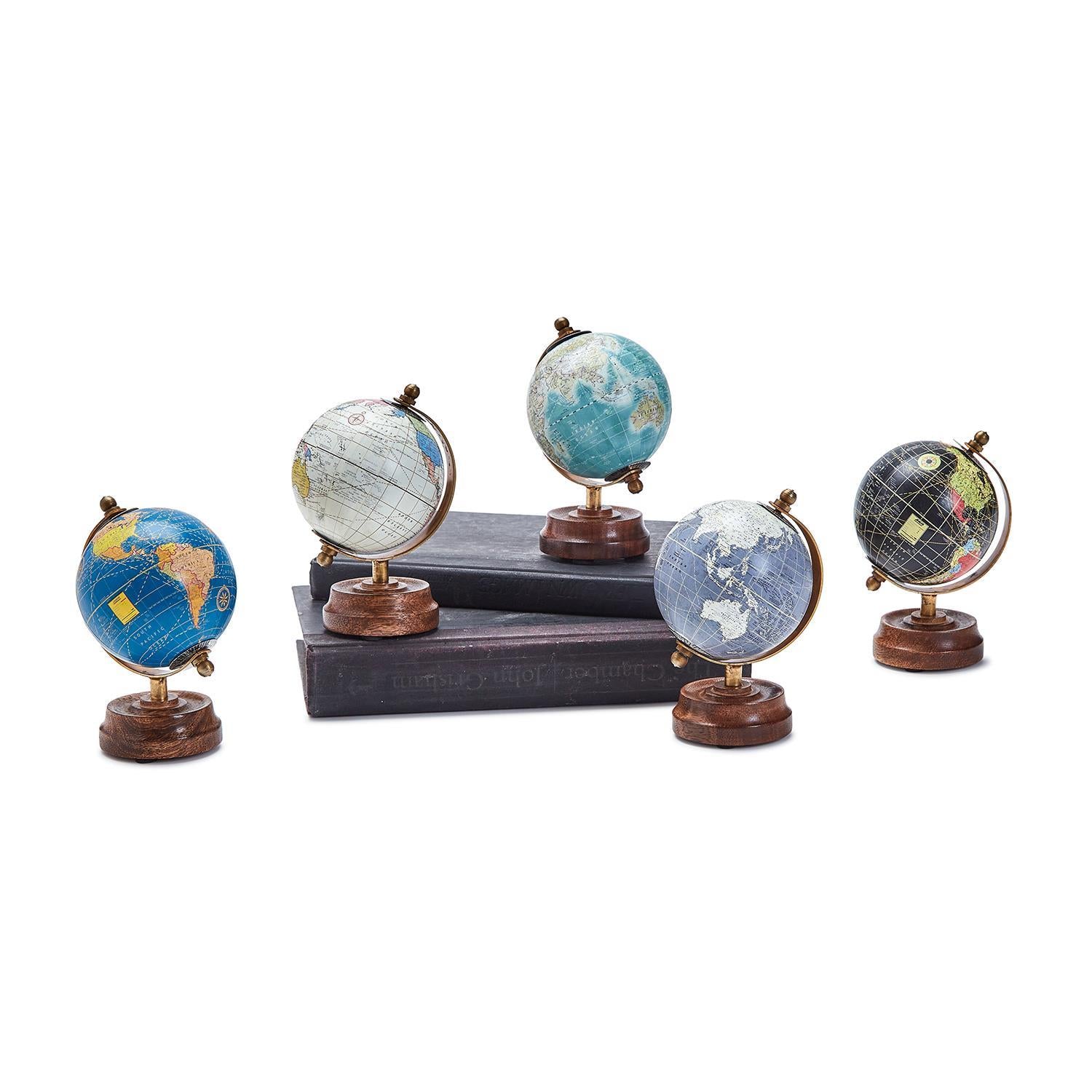 Around The World Mini Globes Set of 5
