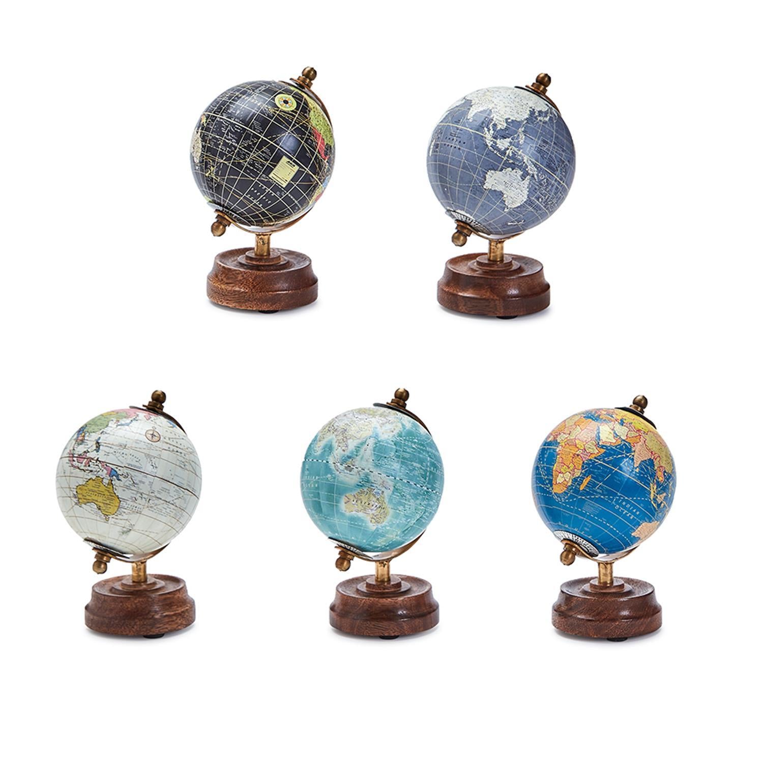 Around The World Mini Globes Set of 5