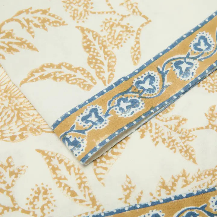 Chloe Blue & Brown Napkins Set of 4