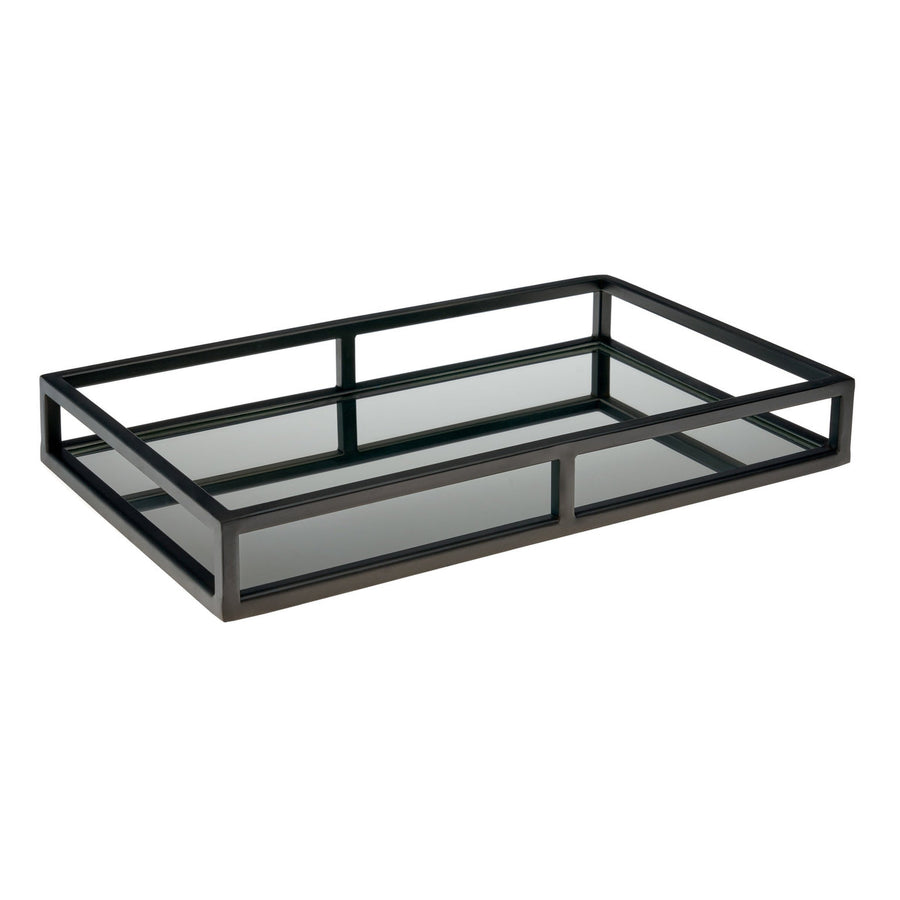 Gunmetal Mirrored Serving Tray