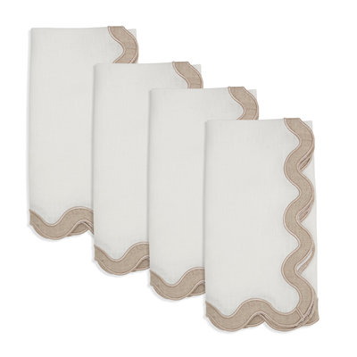 Stone Washed Scallop Napkin