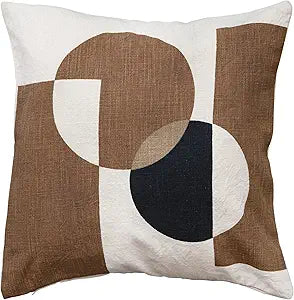 Slub Printed Accent Pillow
