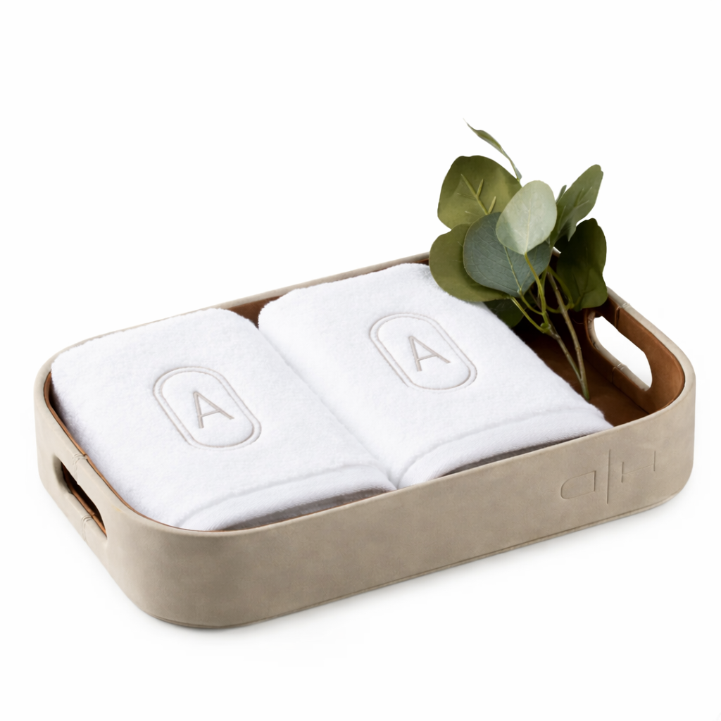 Suede Oval Monogram Gift Set
