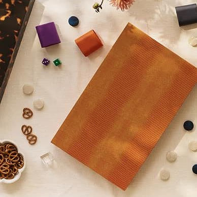 Lacquer Backgammon Orange Croc