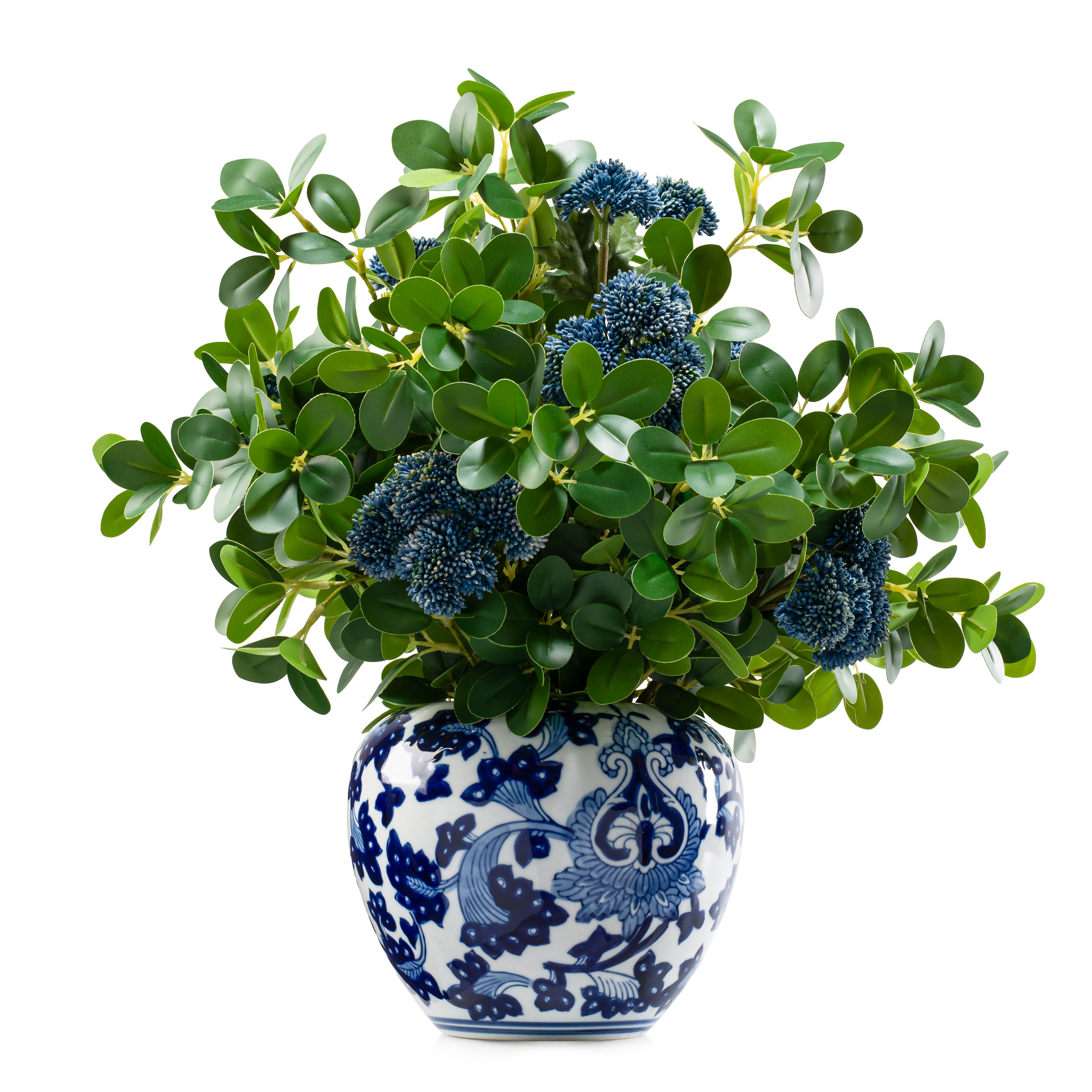 oriental planter pot DH Blue Berry Oriental Pot