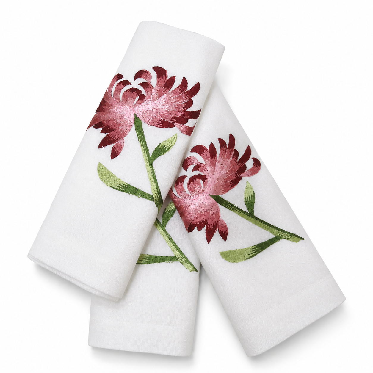 Maroon Bloom Diner Napkin Set of 6
