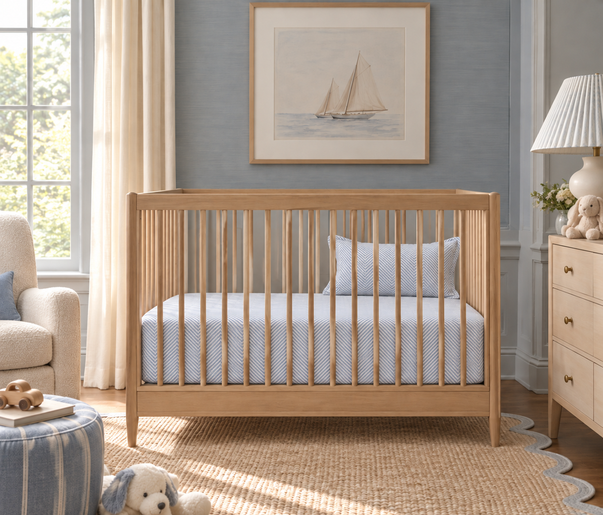 DH Leze Blue Crib And Toddler Duvet