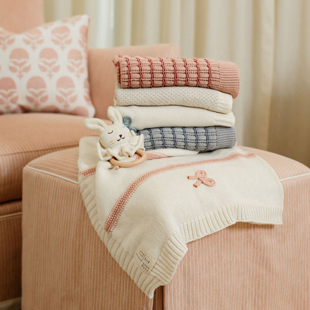 DH Striated Scallop Blanket Blush
