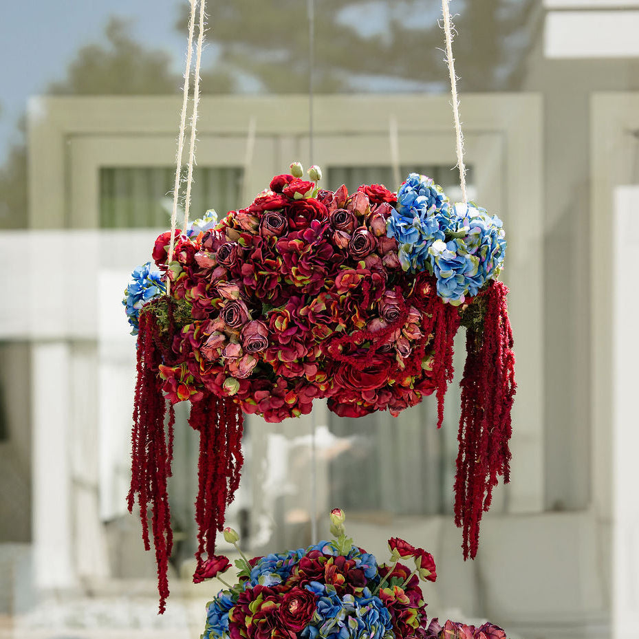 DH Bordeaux Bloom Floral Chandelier