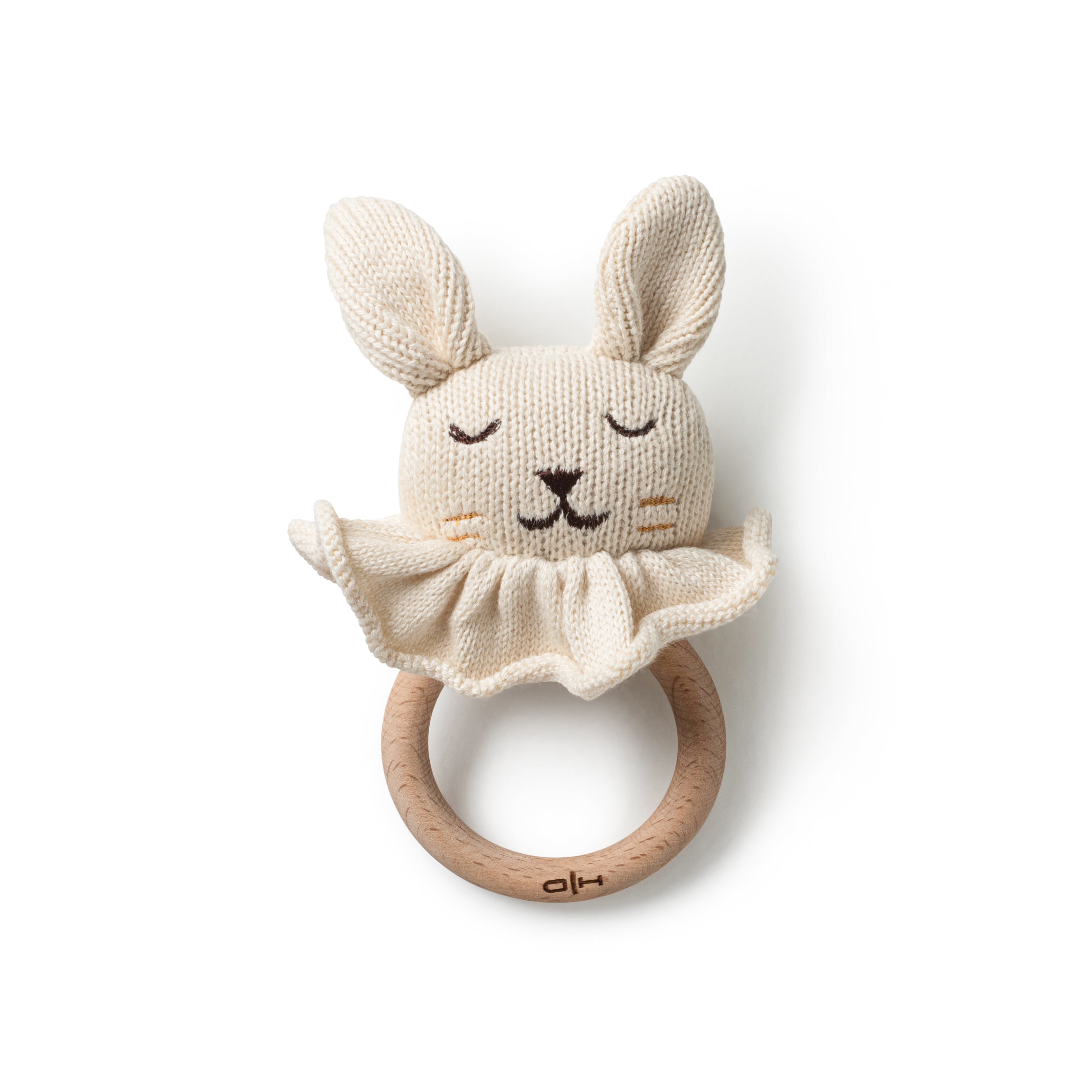 DH Wooden Rattle Bunny