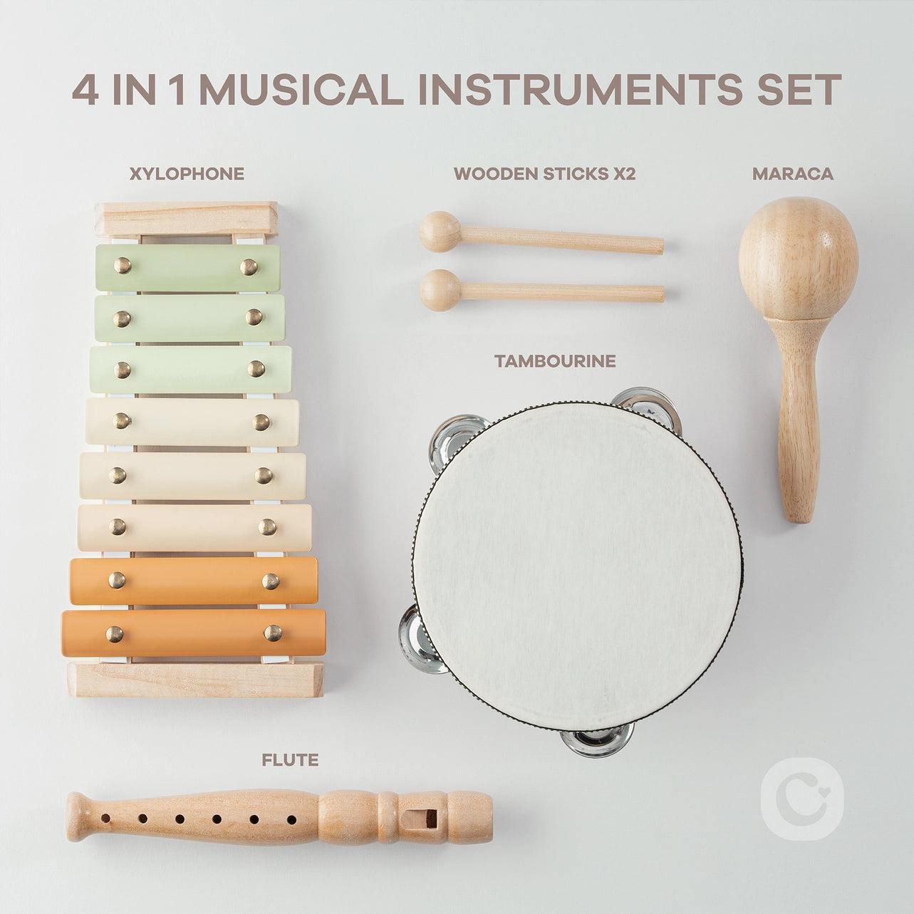 Kids Musical Instruments Set, Montessori Toys