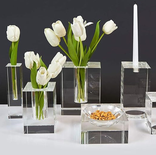 Square Crystal Vase