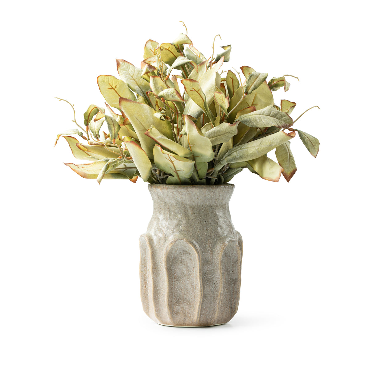 DH Sage Leaf Stoneware Arrangement