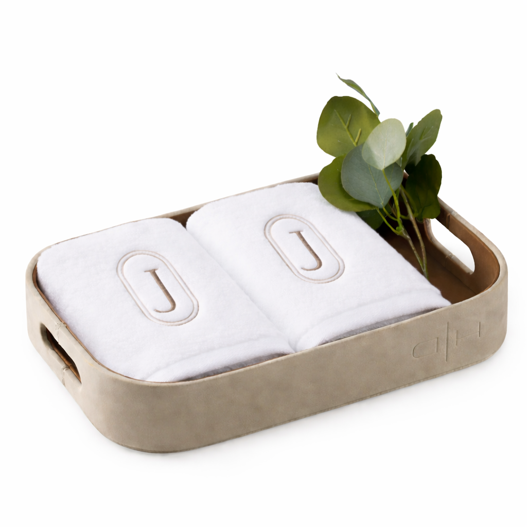 Suede Oval Monogram Gift Set