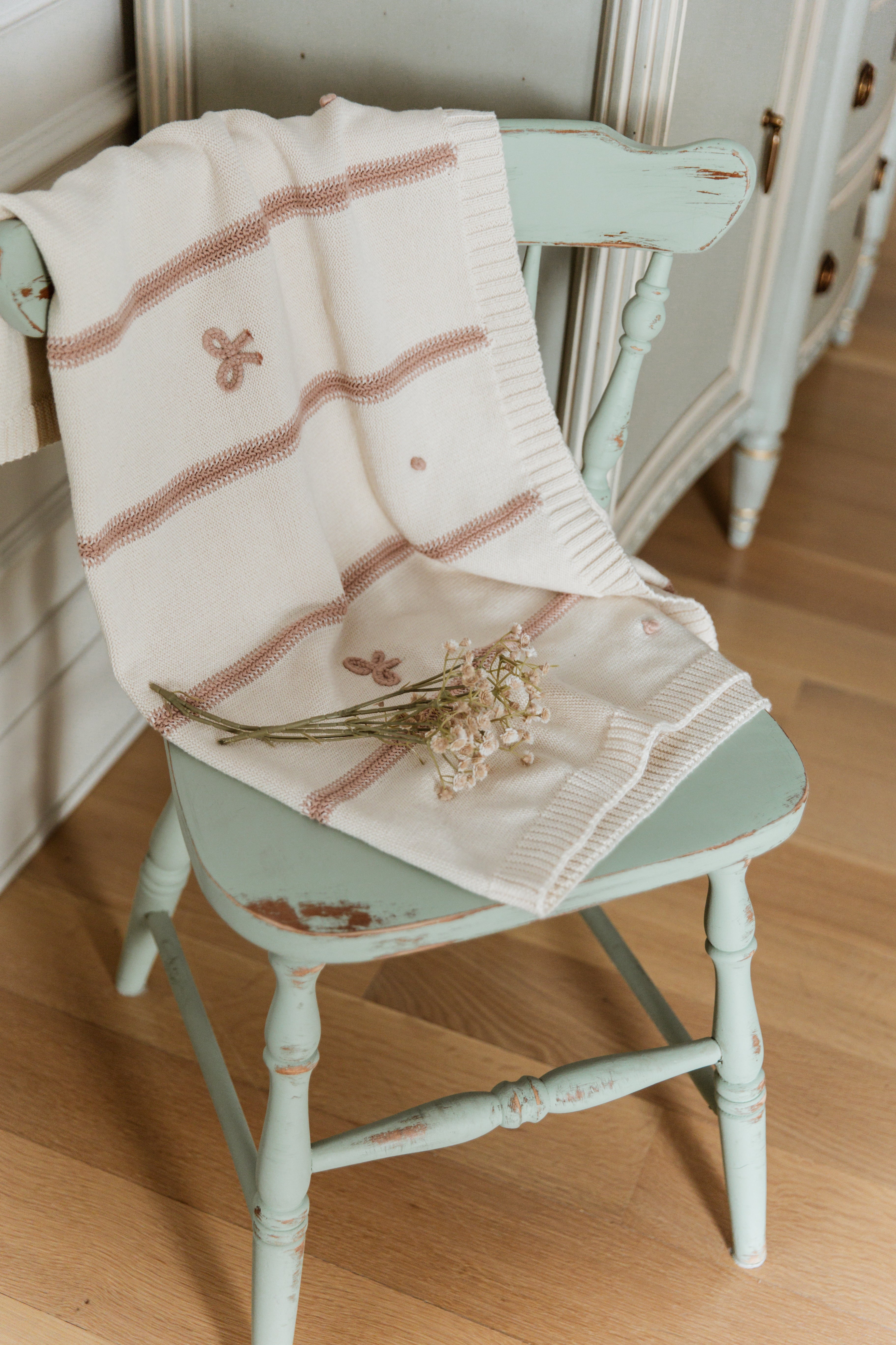 DH Mini Bow Blanket Pink