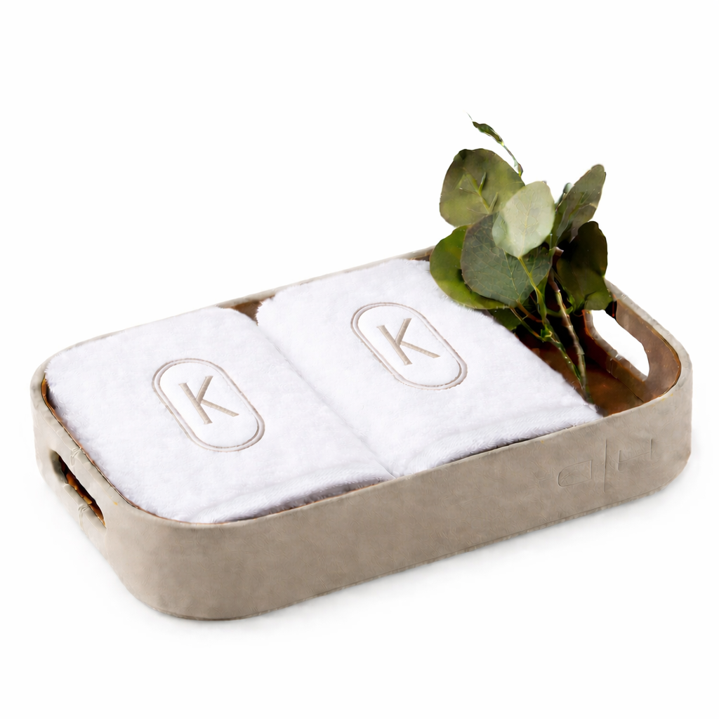 Suede Oval Monogram Gift Set