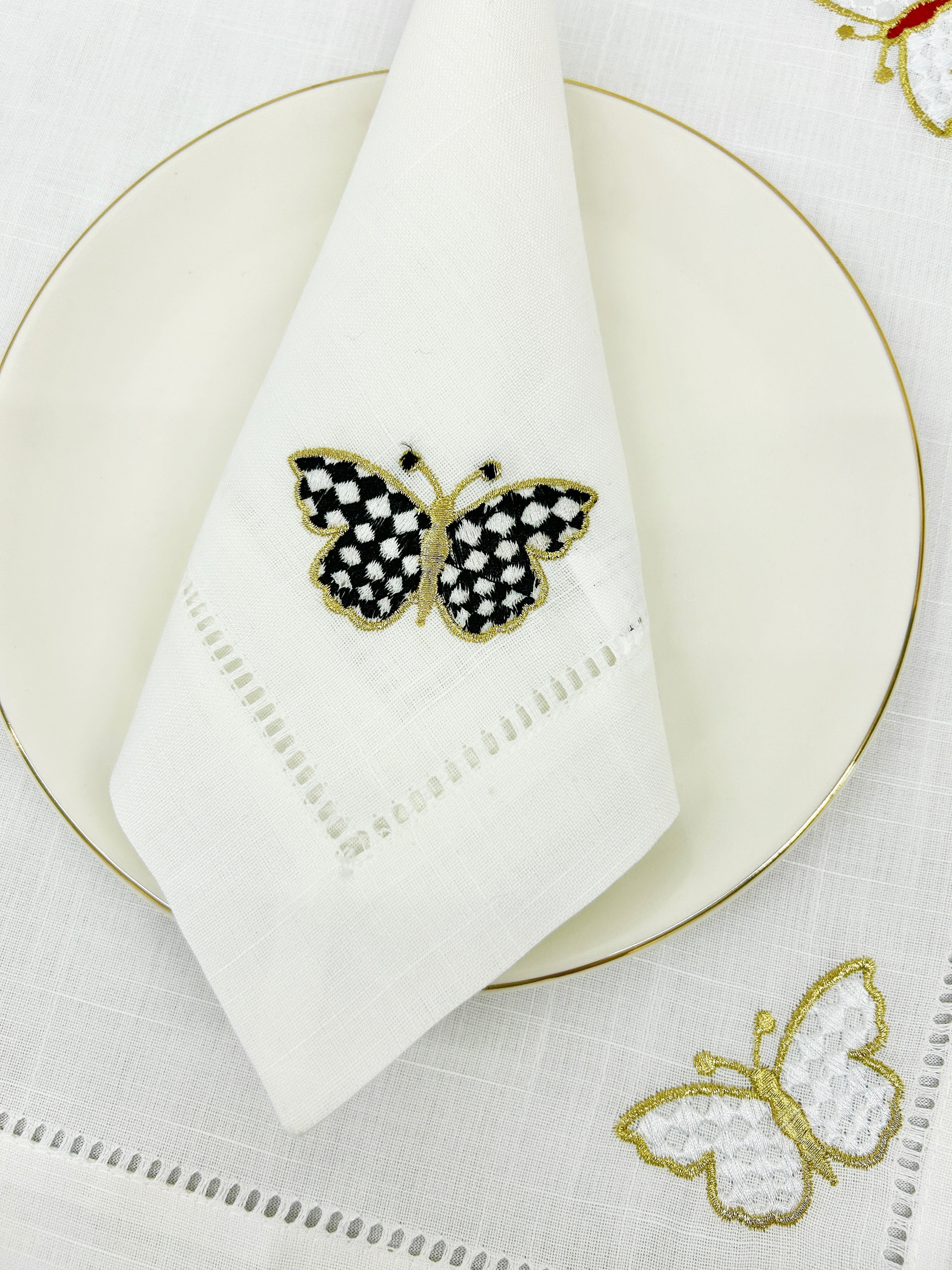 DH Kenzie Hemstitch Napkins Set Of 6