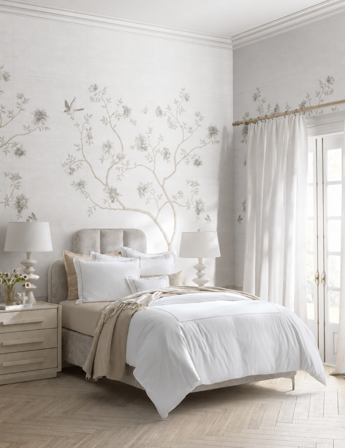 DH Scallop Hotel Linen Set 4PC