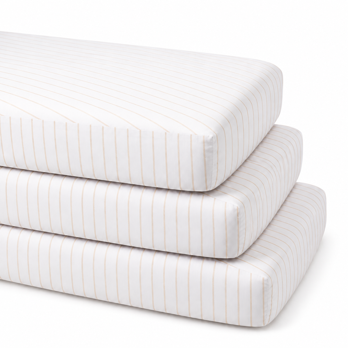 DH Golden Stripe 3PC Crib Sheet Set