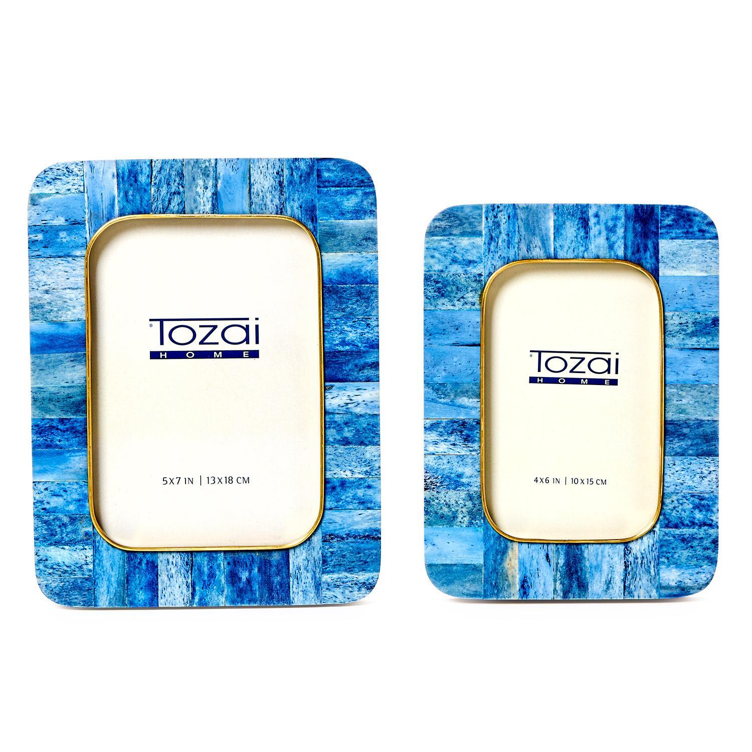 Set of 2 Mosaic Round Edge Photo Frame