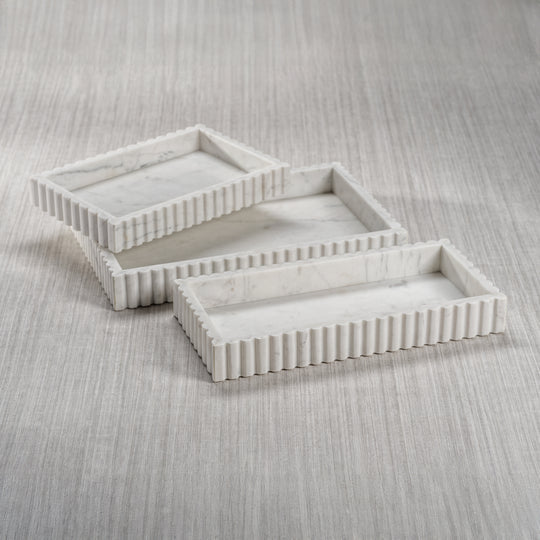 Camogli Scalloped Marbled Tray