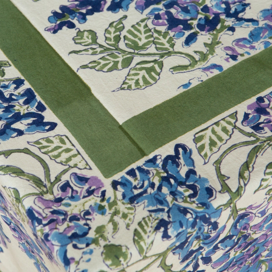 Westeria Blue & Green Tablecloth