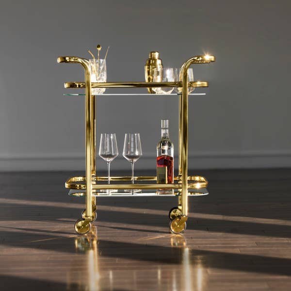 Belmont Gold Bar Cart