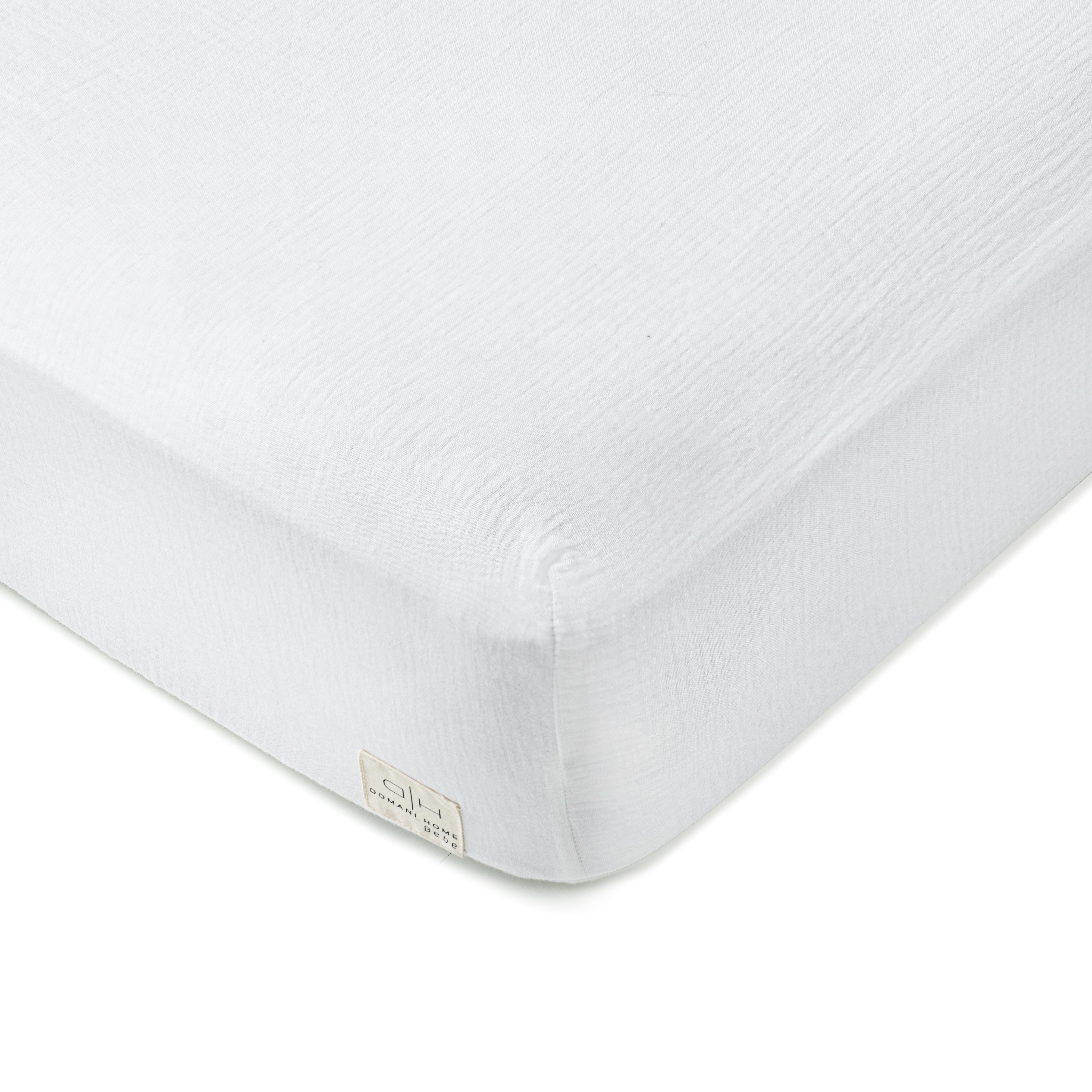 DH Gauze 3 Piece White Crib Set in Pouch