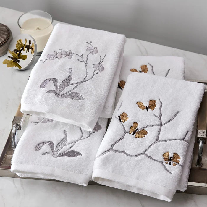 Michael Aram Orchid Set Of 2 Guest Towels