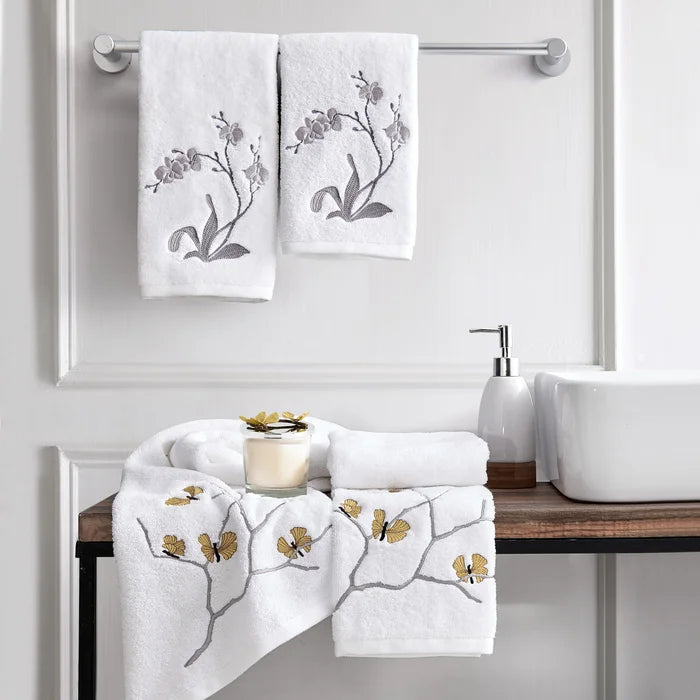 Michael Aram Orchid Set Of 2 Guest Towels