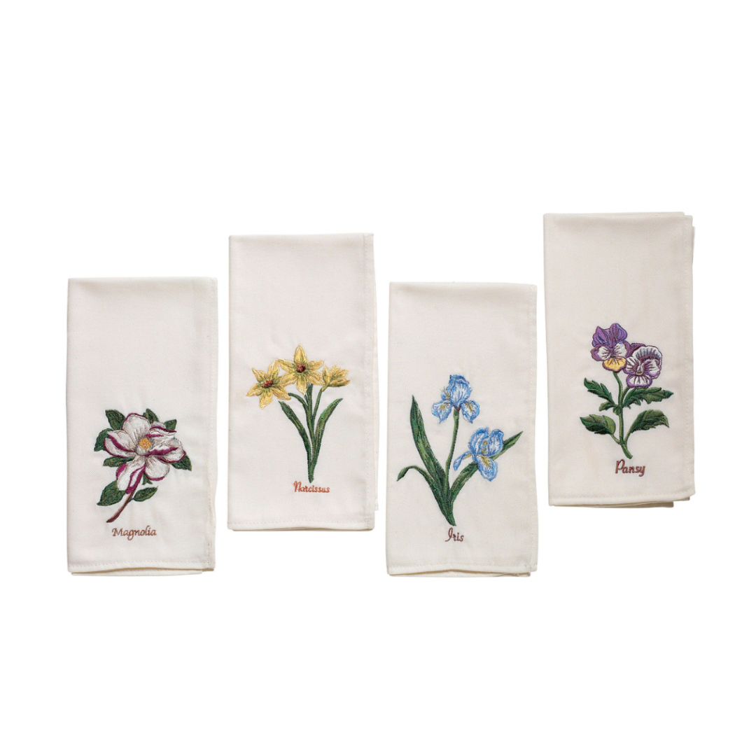 Botanical Garden Linen Napkin | Set of 4