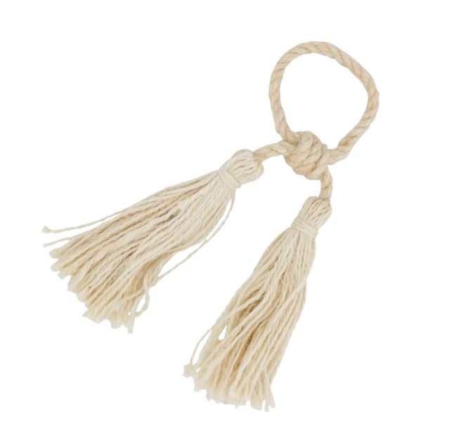 Jute Tassel 4PC 7.5"