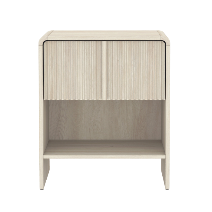 Novara Whitewashed Oak Nightstand