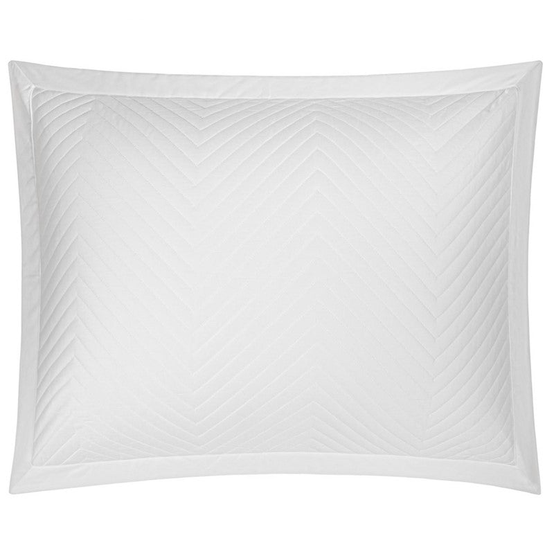 Eloise White Quilted Sham