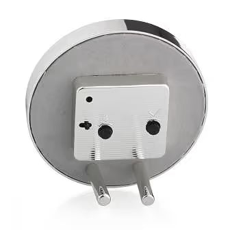 Shadow Ostrich Silver Alarm Clock