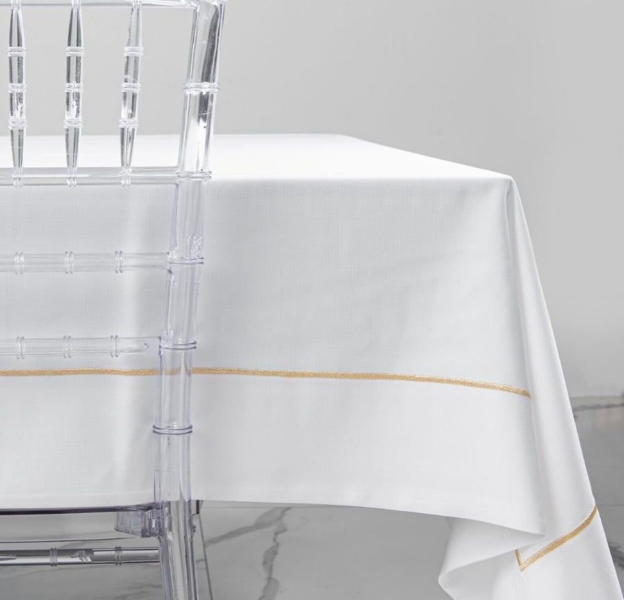 Metallic Loft Border Tablecloth