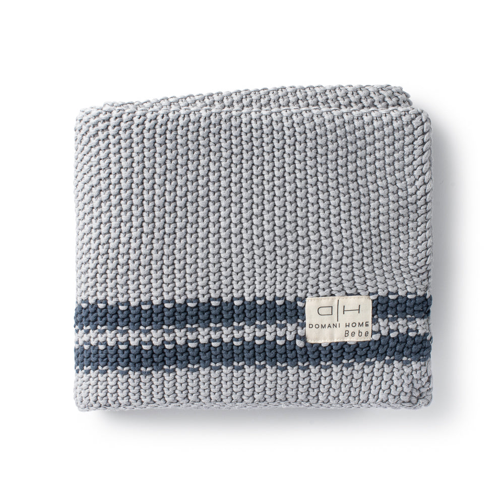 DH Marici Cool Blue Striped Blanket