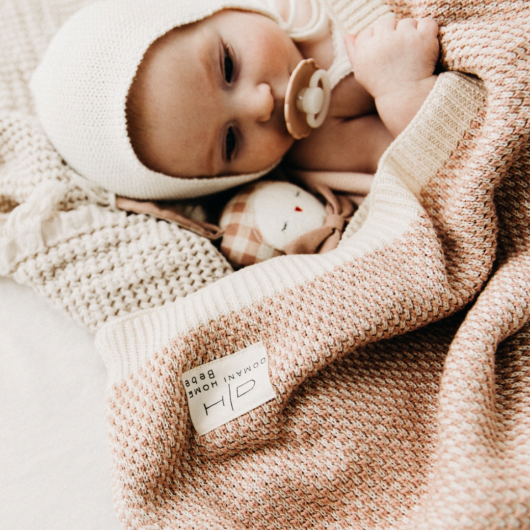 DH Brunello Rose Baby Blanket