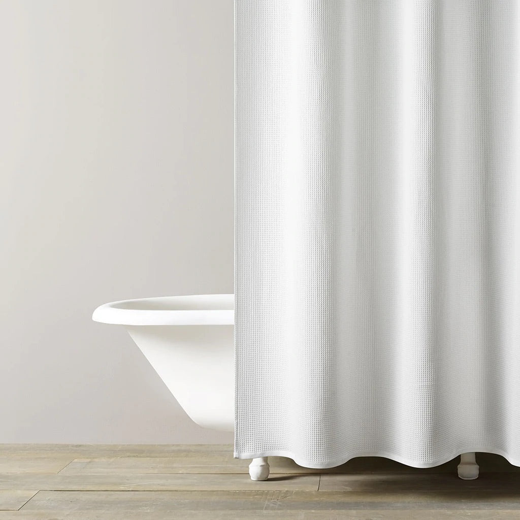 Kassatex Hotel Waffle Shower Curtain