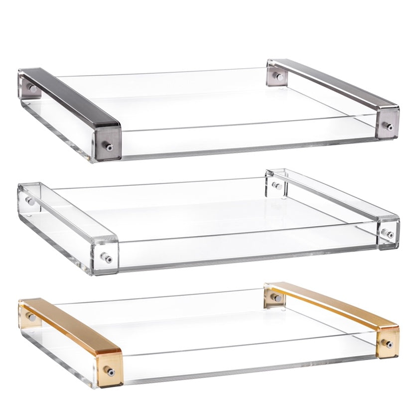 Accent Handle Acrylic Tray