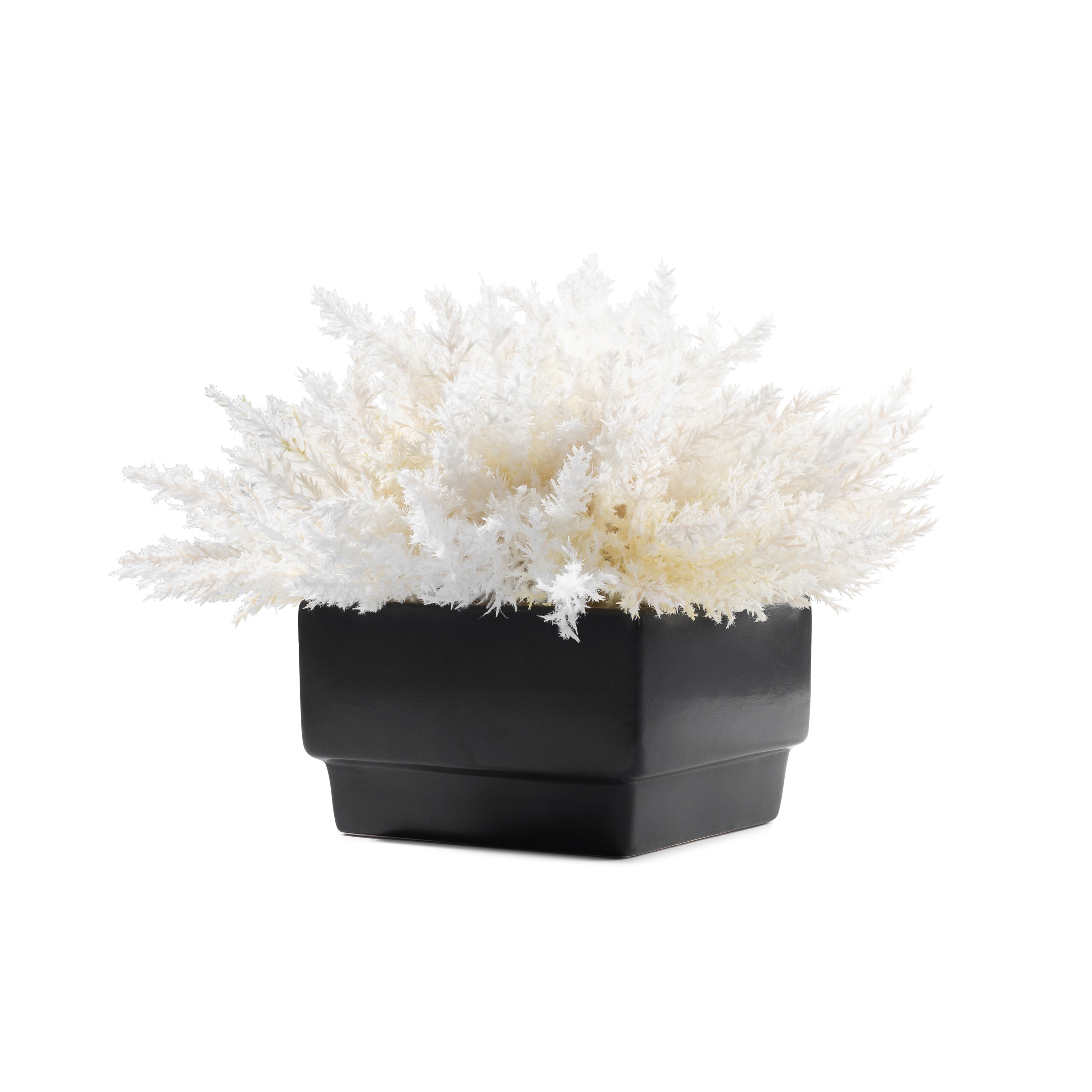 Square Pampas Floral Pot