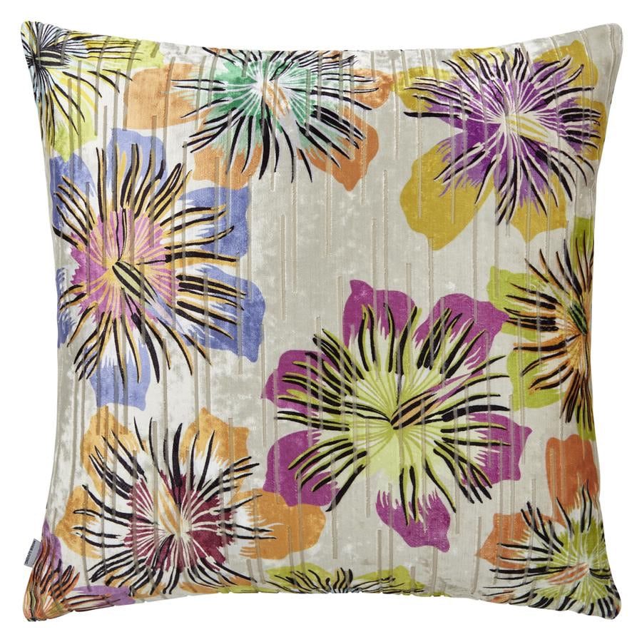 Yellow floral throw discount pillows