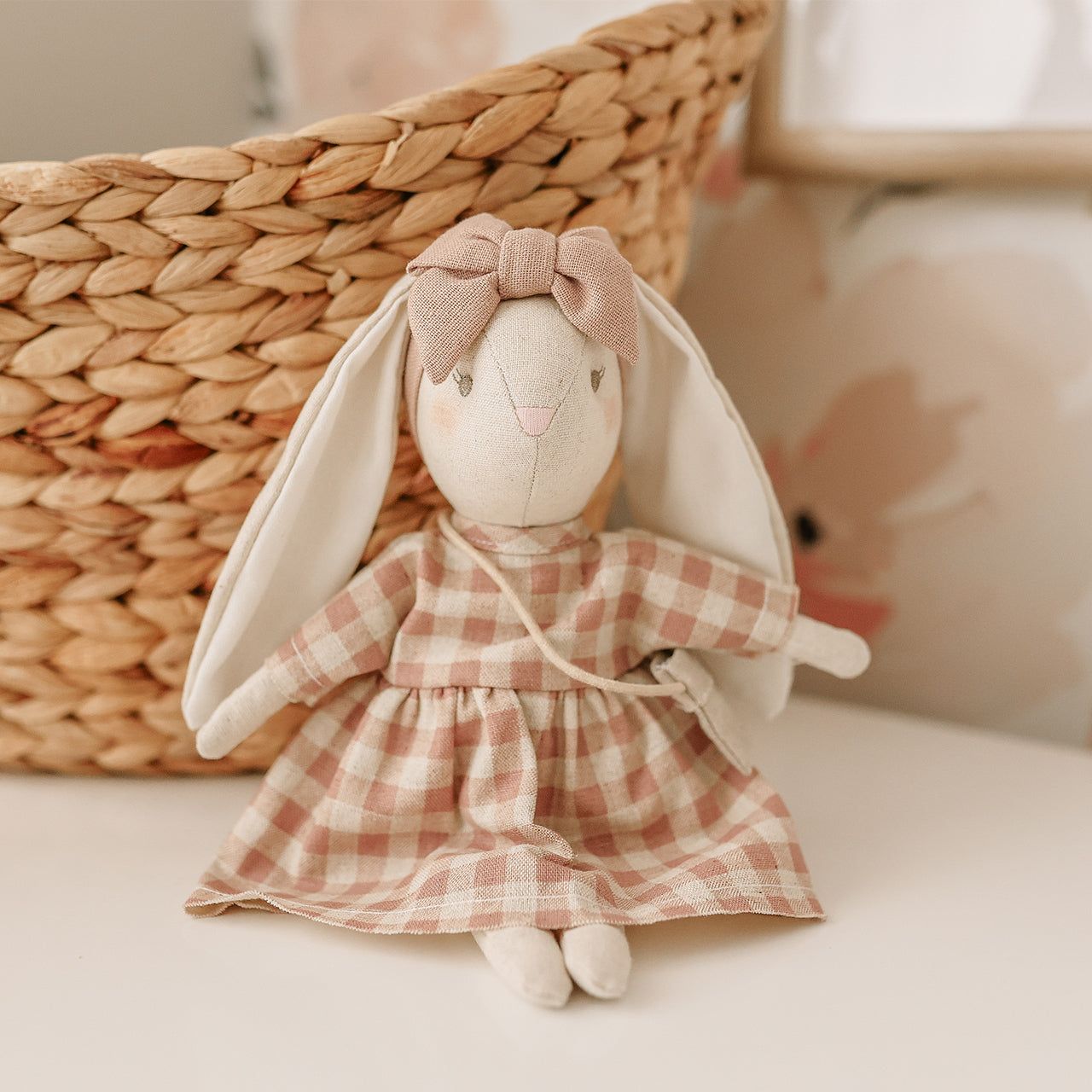 Sofia Mini Rose Check Bunny