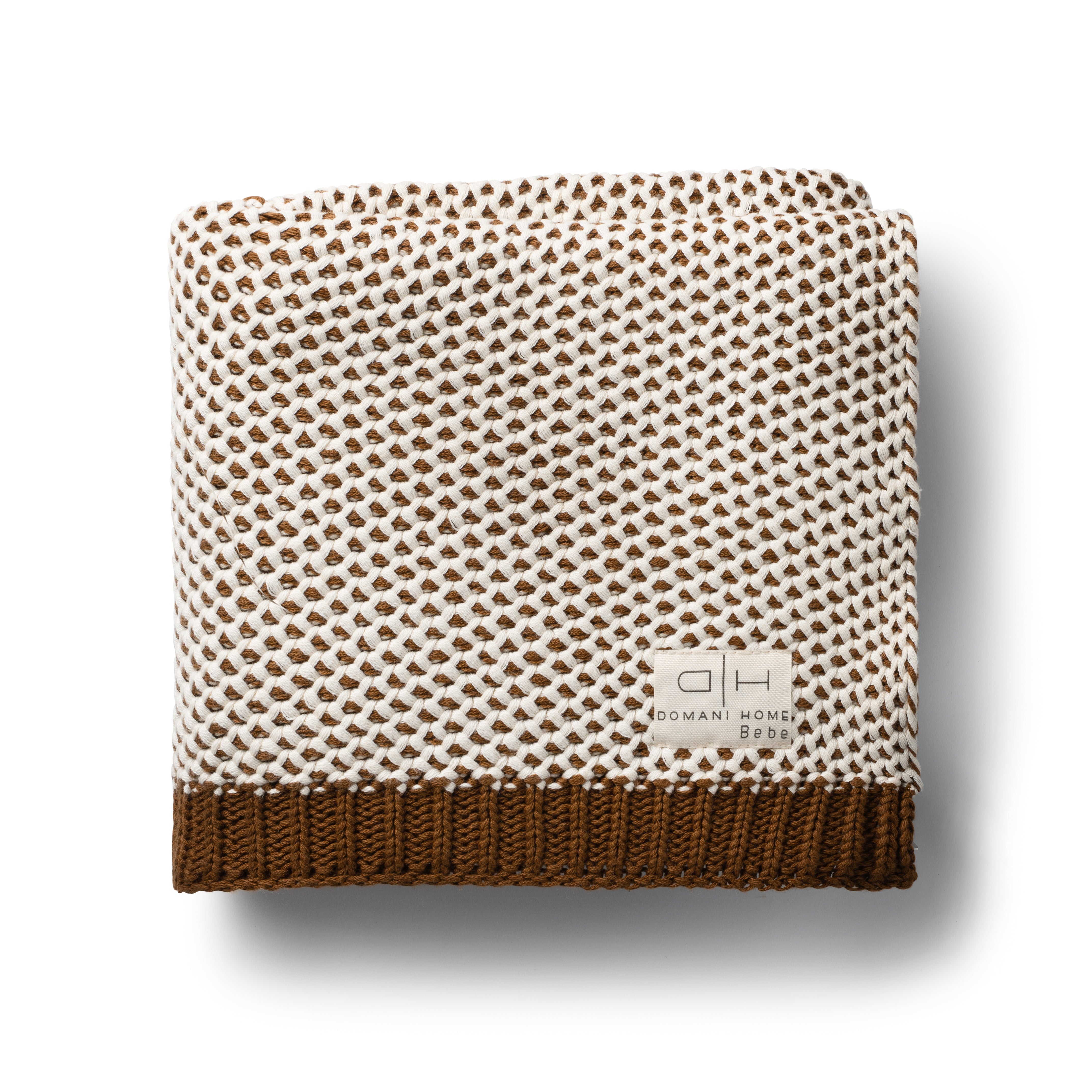 DH Honeycomb Brown Baby Blanket