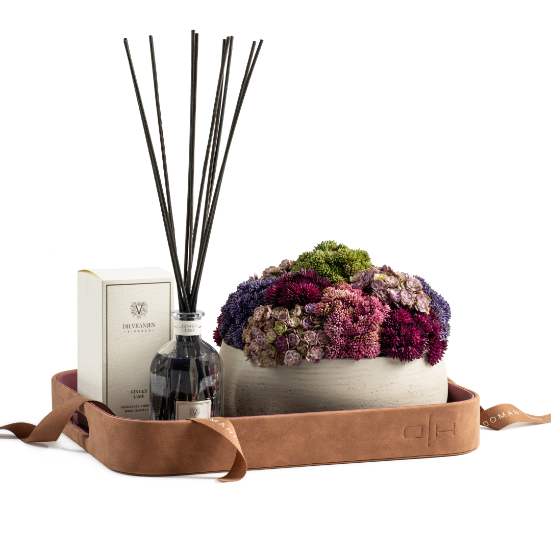 DH Floral Taupe Eileen Decor