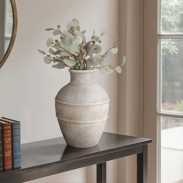 Traditional Textured Terracotta Vase